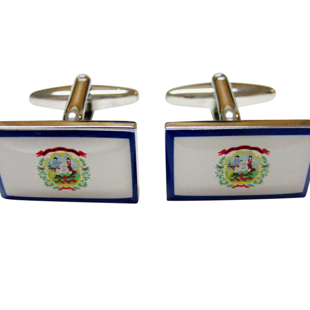 West Virginia State Flag Cufflinks